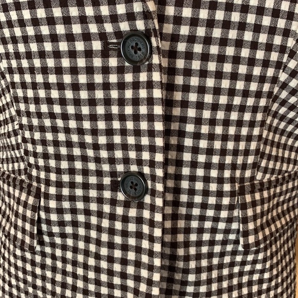 Brooks Brothers Red Fleece black & cream seersucker checkered blazer Size 4 - Picture 5 of 13